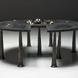 Thomas Serruys iron brutalist coffee table, Belgium, 2019