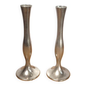 Pair of vintage Damart candlesticks or soliflores