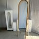Floor mirror in bamboo and rattan H:1m80