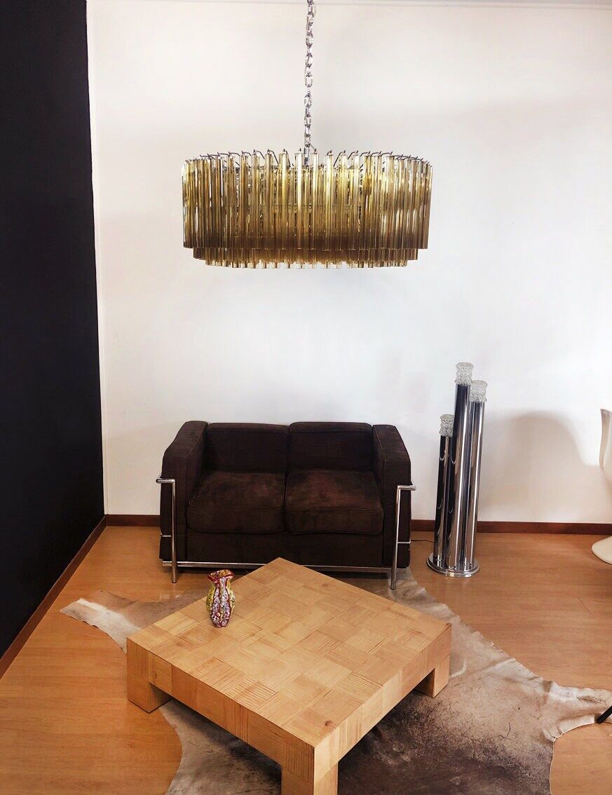 Vintage 70s chandelier in Murano glass, Italy