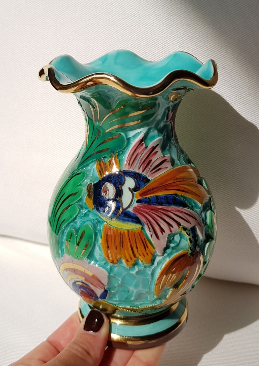 Vase céramique Monaco Cerdazur ca 1950
