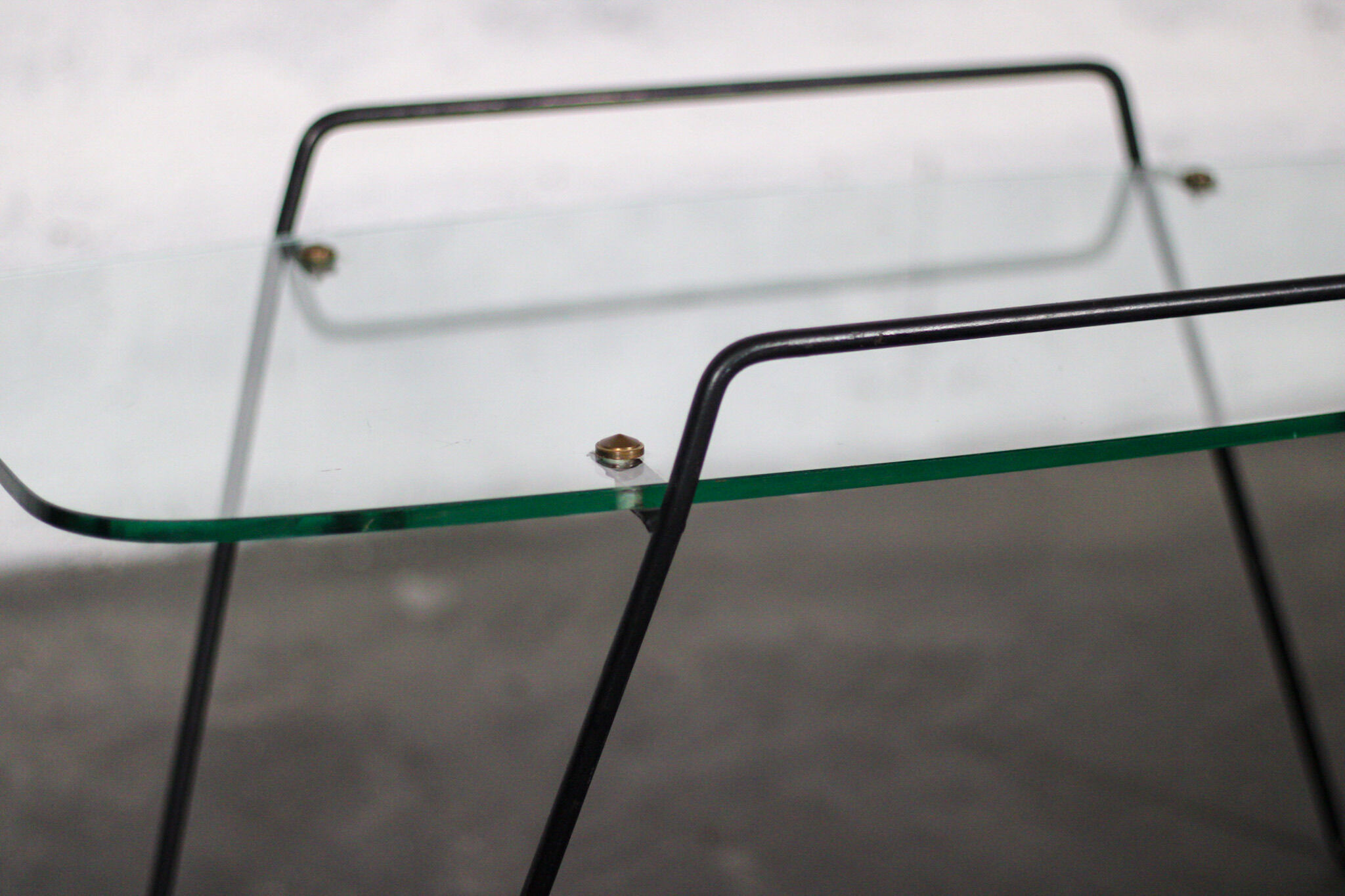 Modernist glass coffee table