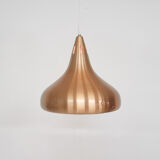 Vintage copper pendant light, Denmark 1960's