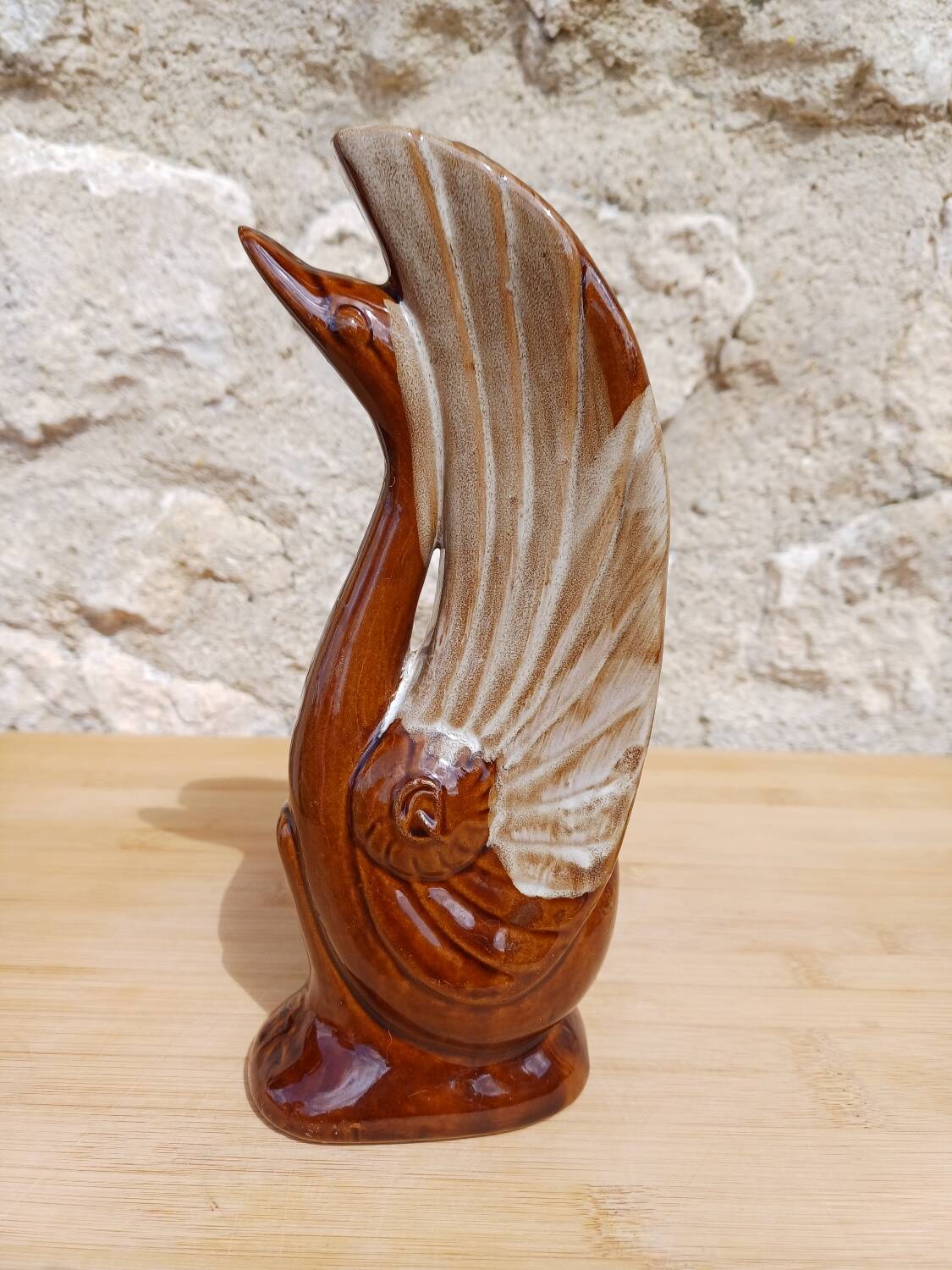 Swan art deco vase France