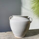 White ceramic flowerpot