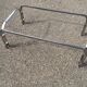Vintage coffee table smoked glass and chrome 70