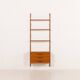 Scandinavian mid century wall unit in teak, 1960s