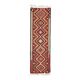 1970s Vintage Turkish Hand-Knotted Wool Cotton Red Runner Rug 89x294