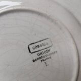 Vintage plate flower pattern Sarreguemines Digoin France Corsica