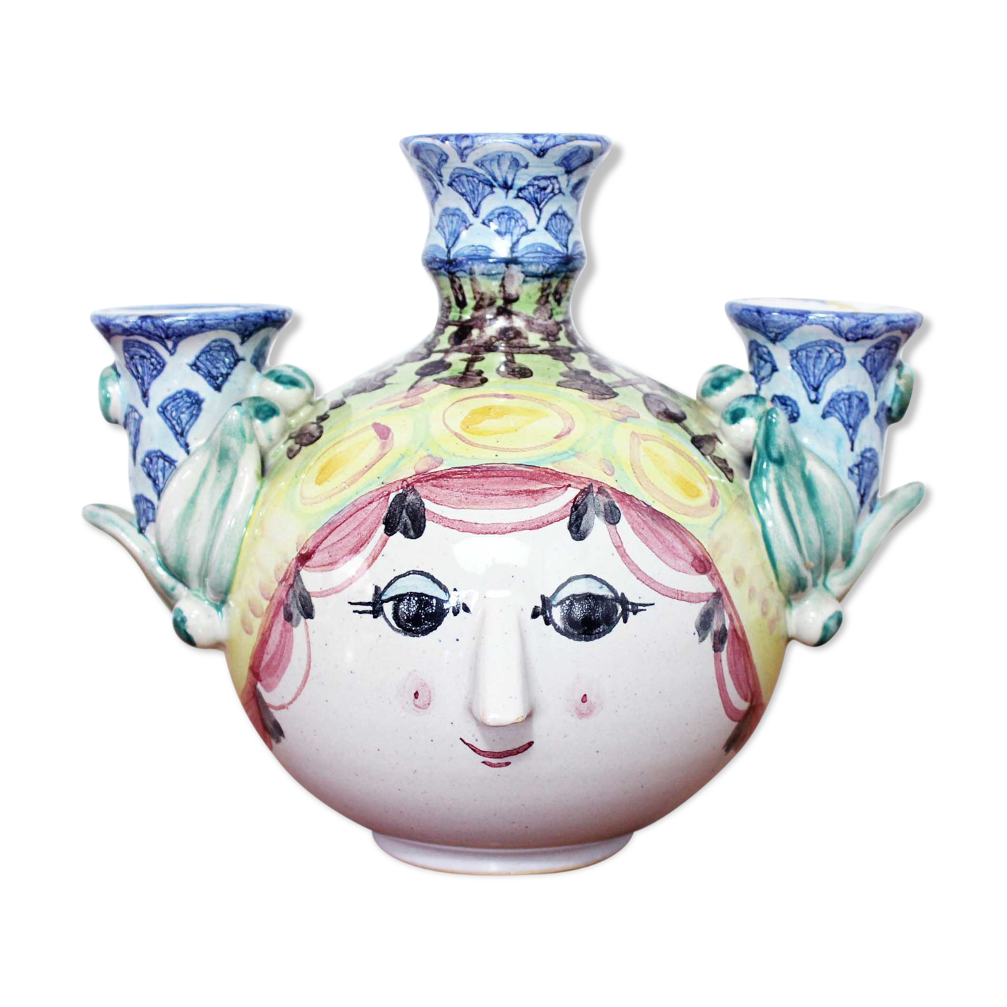 Candlestick and soliflore by Bjorn Wiinblad