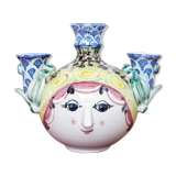 Candlestick and soliflore by Bjorn Wiinblad