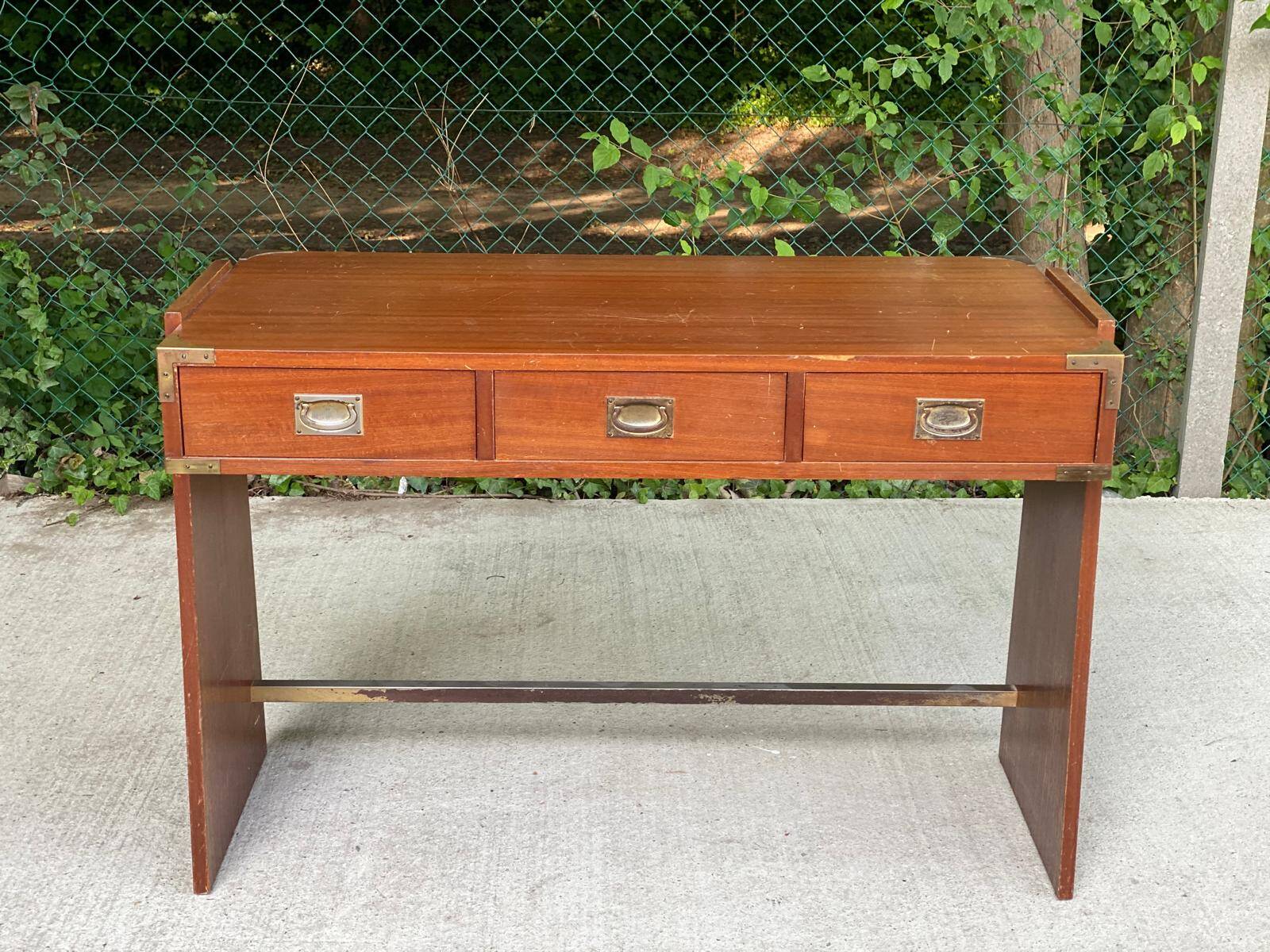 Bureau scandinave Roche bobois en bois 1970