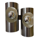 1970s chrome Space Age wall light