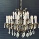 Grand antique French chandelier, 18 lights.