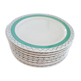 Longchamp earthenware dessert plates