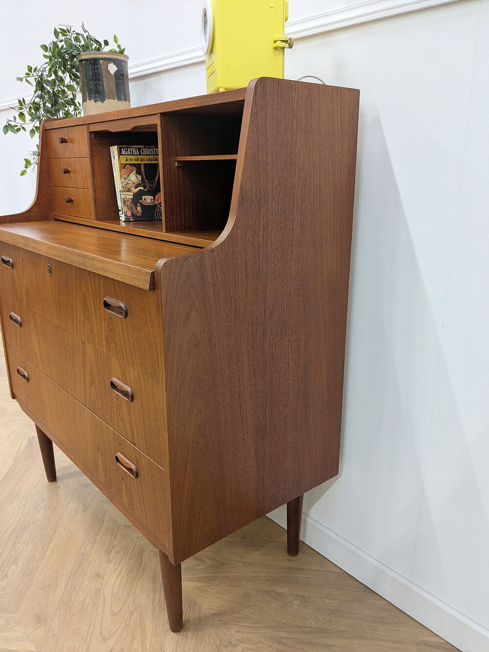 Vintage Scandinavian teak secretary