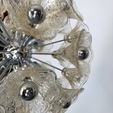 Venini, vintage 35 glass flowers sputnik from 70s