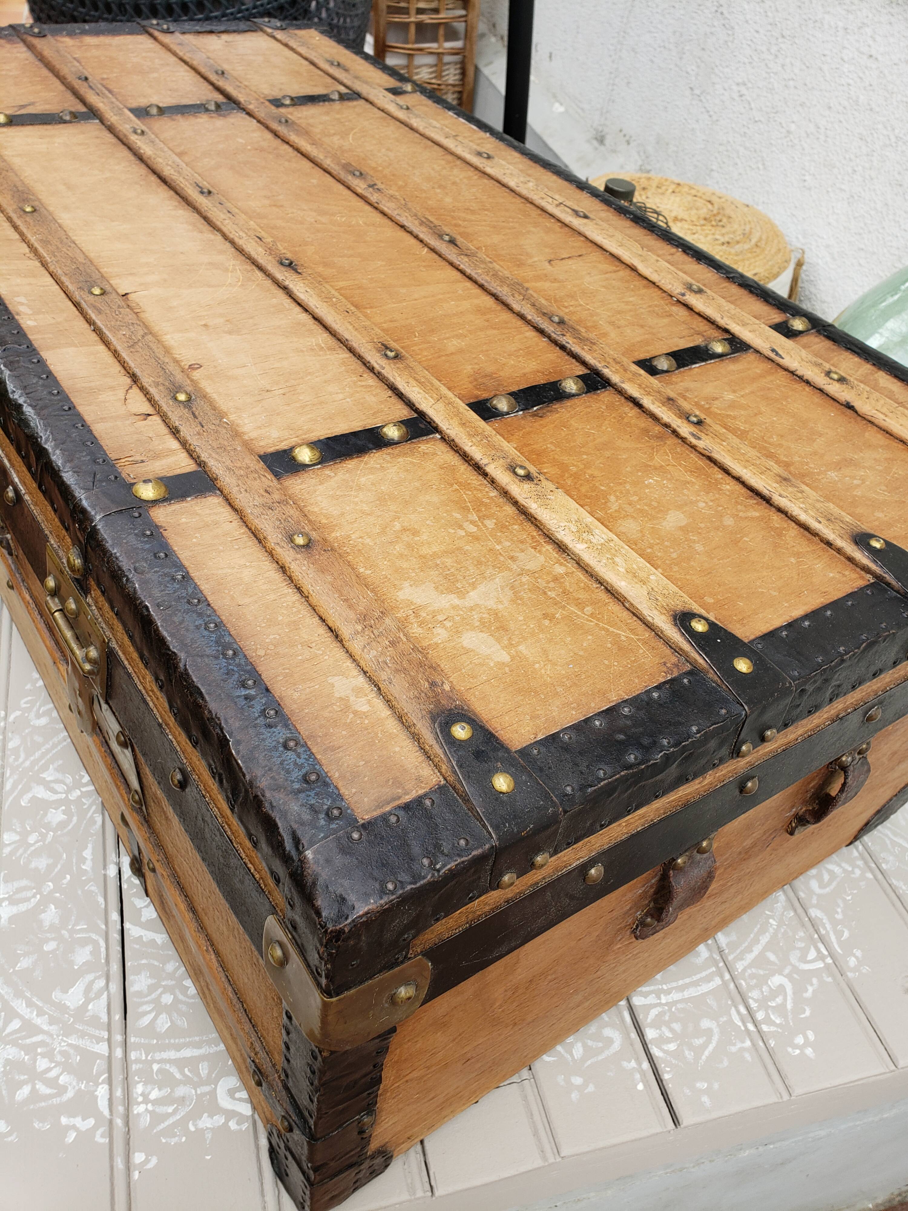 Old wooden trunk