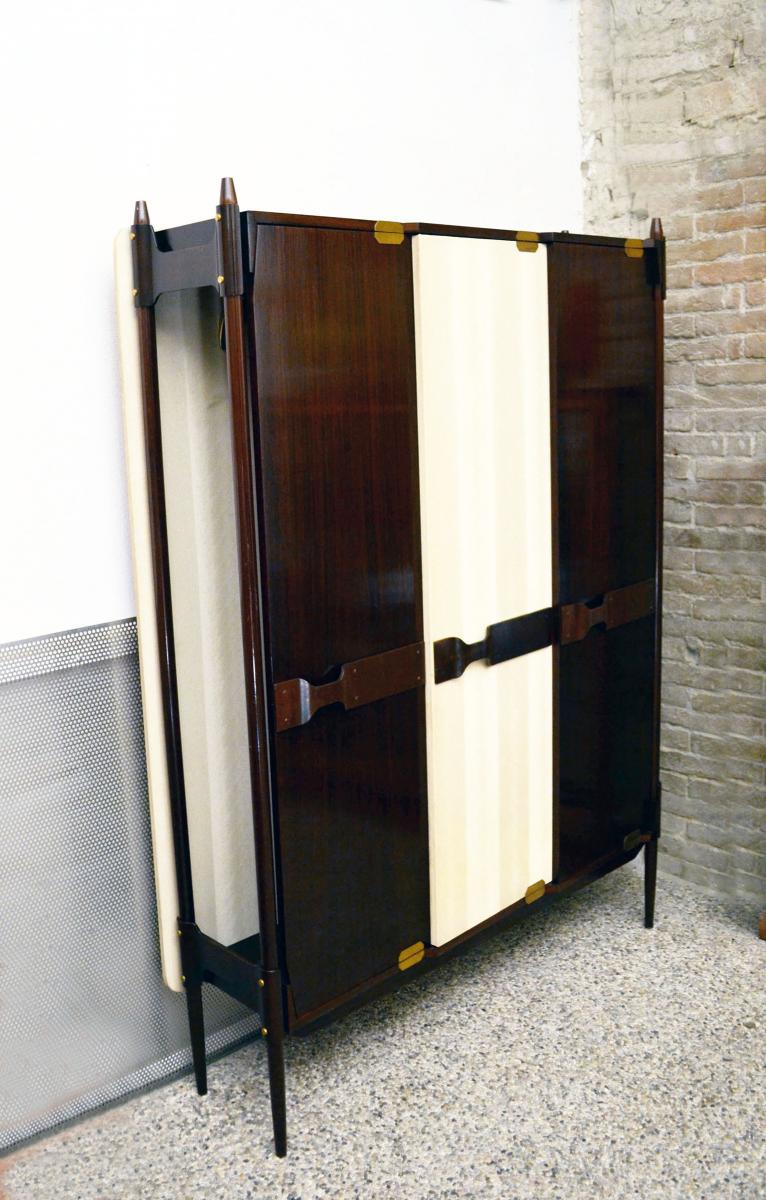 Armoire en bois, Italie, 1950