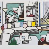 "Interior, Perfect Pitcher" 1980s Lithography