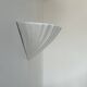 Vintage porcelain shell wall lamp, France 1970