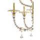 Elegant Huge Ca’ Rezzonico Murano Glass Chandelier With Gold Accents