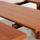 Danish design round dining table 2x extendable 'mejls'