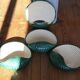 Ceramic shell wall light (4 available)