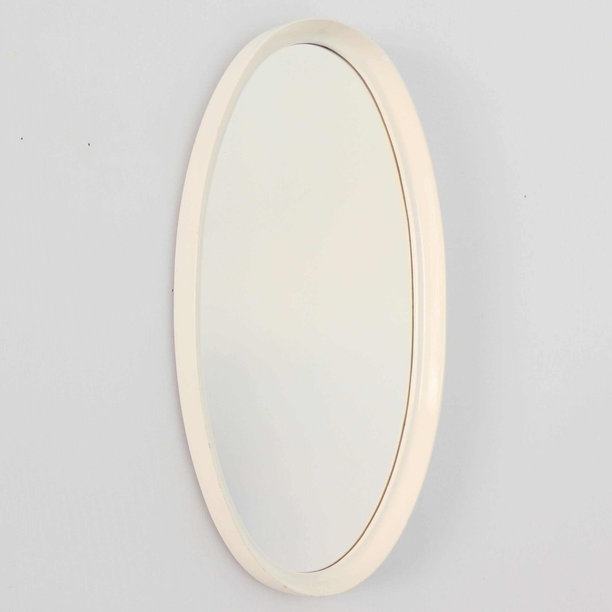 Miroir ovale vintage 1960s