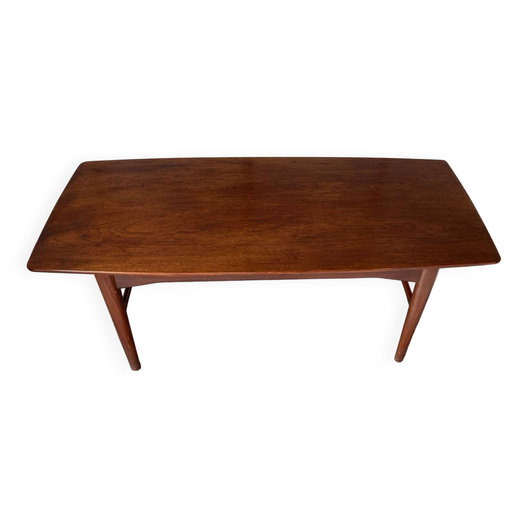 Convertible coffee table by Niels Bach extendable and liftable Scandinavian Danish vintage teak an60