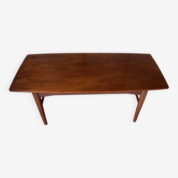 Convertible coffee table by Niels Bach extendable and liftable Scandinavian Danish vintage teak an60