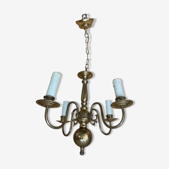 Brass chandelier 4 burners