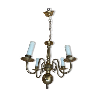 Brass chandelier 4 burners