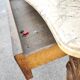 Rocaille dressing table marble top, one drawer