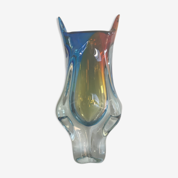 Vase en verre d’Art Chribska circa 1960