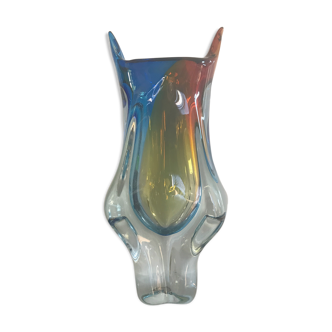 Glass vase by Art Chribska circa 1960