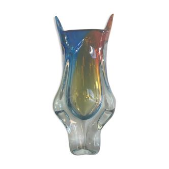 Vase en verre d’Art Chribska circa 1960