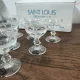 Set of 6 crystal digestif glasses from Saint Louis Trianon - NEW