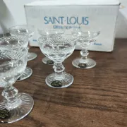 Set of 6 Saint Louis Trianon crystal liqueur glasses