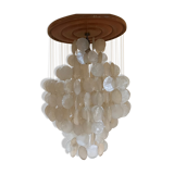 Suspension with mother-of-pearl stamps