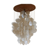 Suspension with mother-of-pearl stamps