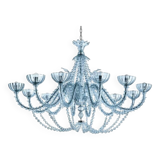 Contemporary Turquoise Cà Rezzonico Murano Glass Chandelier With Necklace