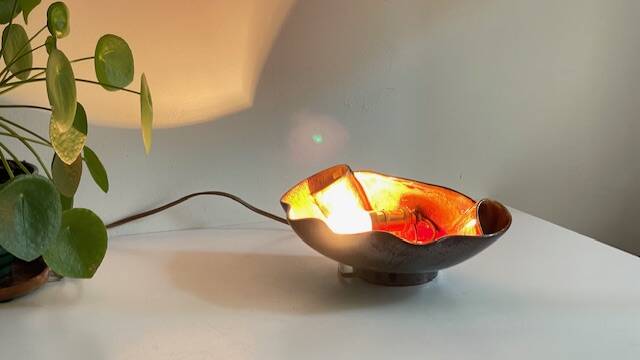 Lampe coquillage vallauris vintage