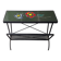 Iron side table with magazine rack