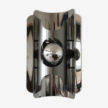 Wall lamp chrome space age 70's