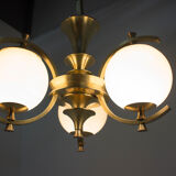 Brass chandelier, 1920s