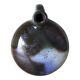 Enameled stoneware gourd signed