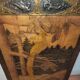 Fire pare old wooden fireplace
