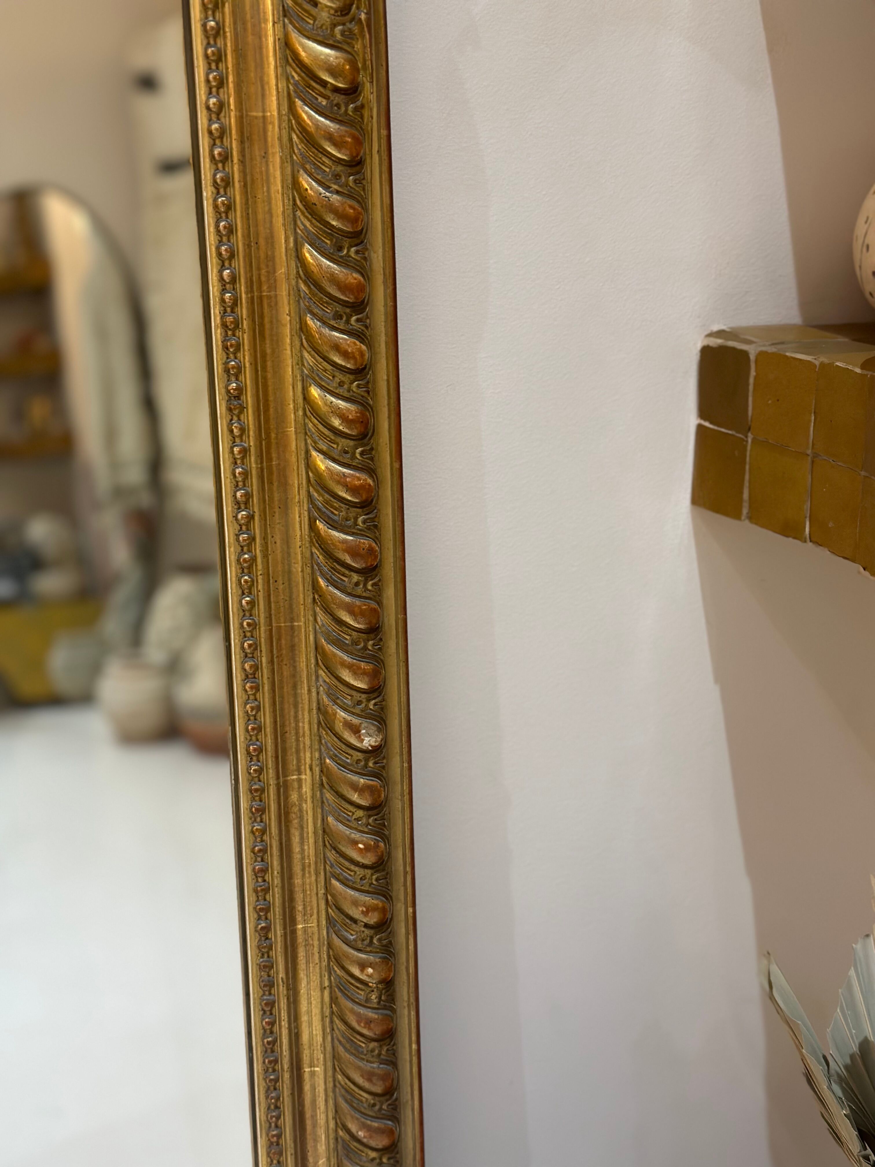 Large old mirror louis Philippe
