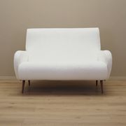 White sofa, Italian design, 1970s, production: Italy